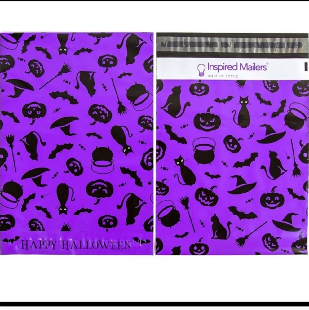 ✅️25 ct 10x13 Halloween purple 💜 poly mailers